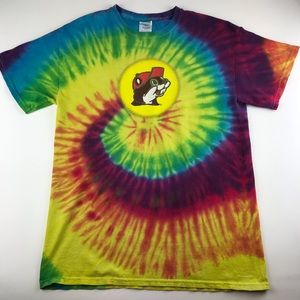 Bucees Tie Dye T Shirt Peace Love Beaver Nuggets